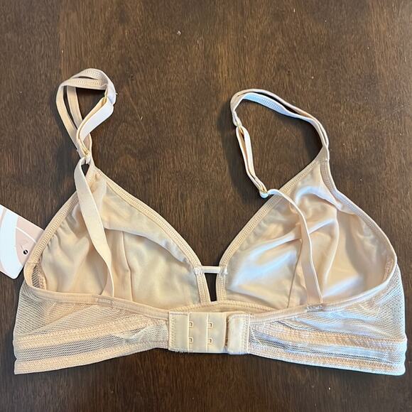 NWT All You Lively Neutral Bralette Bra Cream Tan Unpadded Small - Picture 2 of 6